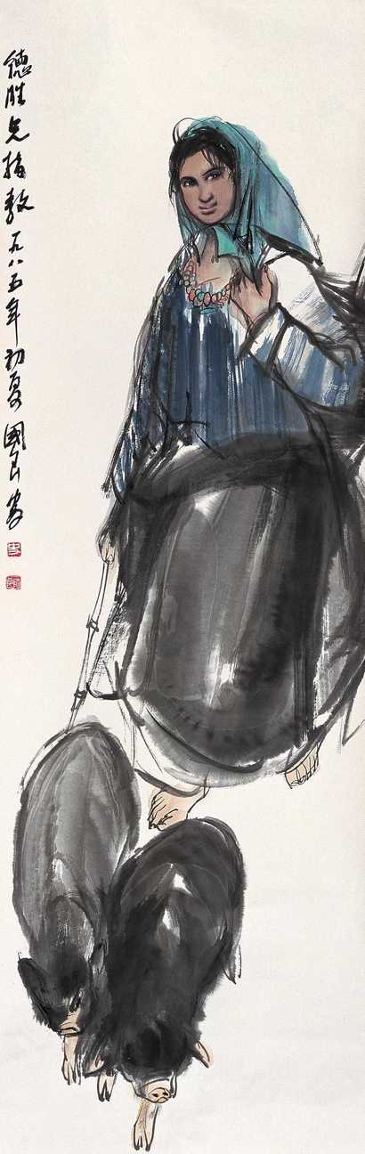 史国良 人物 立轴